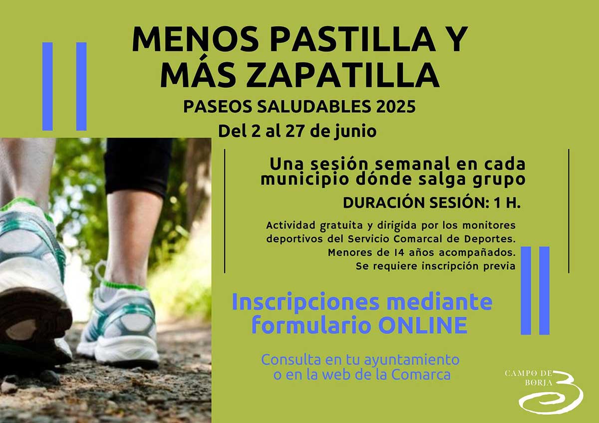 Menos pastilla y más zapatilla