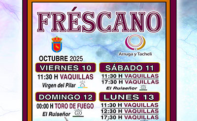 Vaquillas y toro de fuego