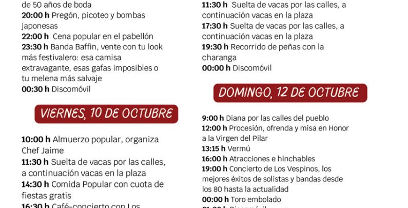 PROGRAMA FIESTAS 25