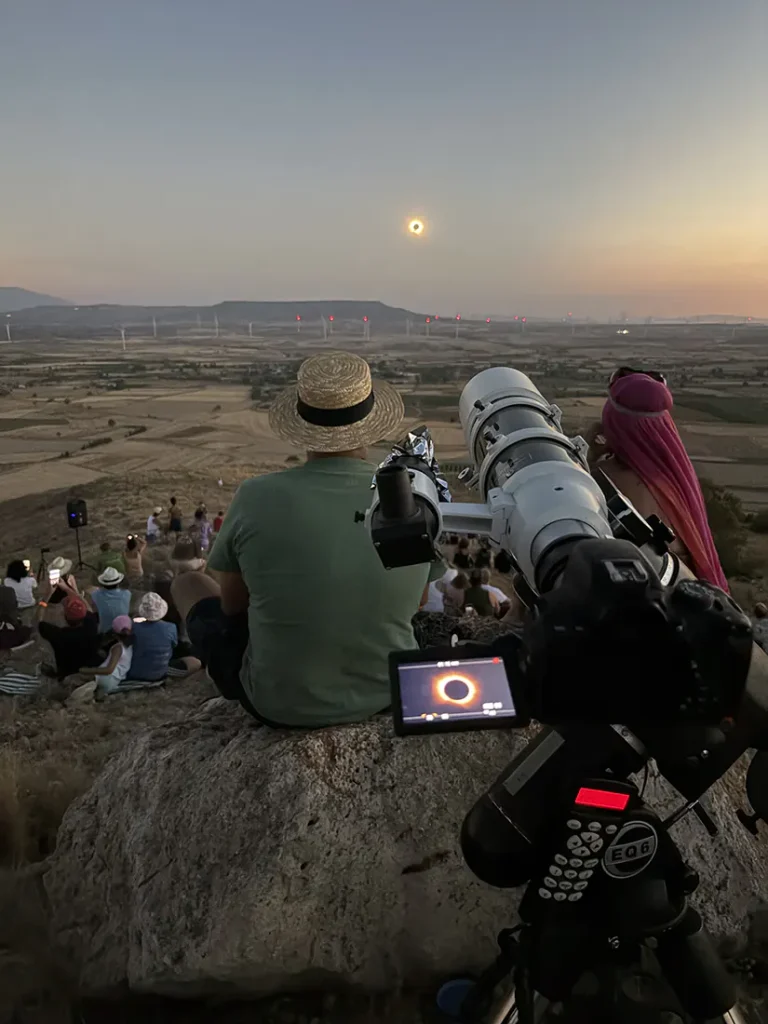 Visionado del eclipse total de sol